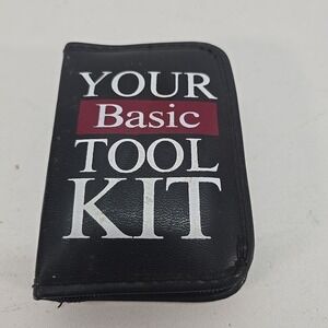 YOUR BASIC TOOL KIT Screwdriver & Socket Set in Zippered Case